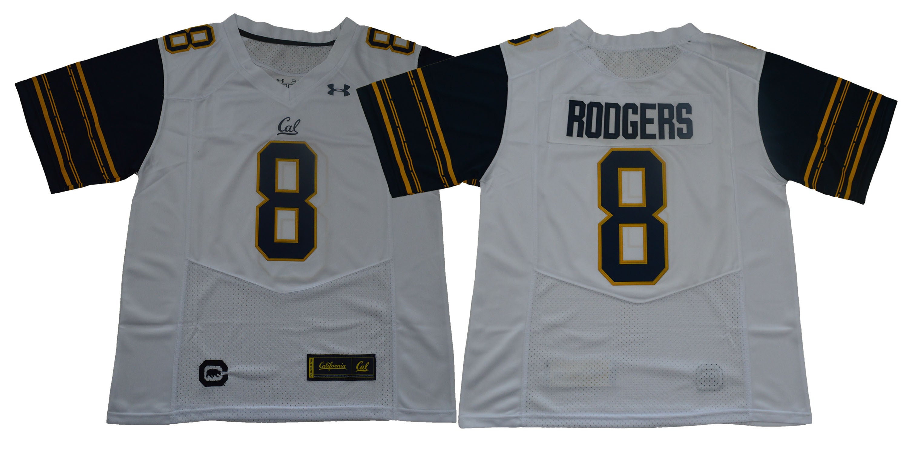 Aaron Rodgers Cal Bears white jersey