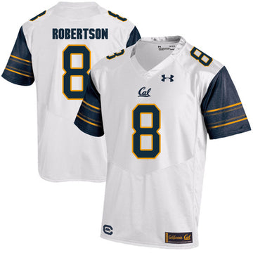 Demetris Robertson Cal Bears white jersey