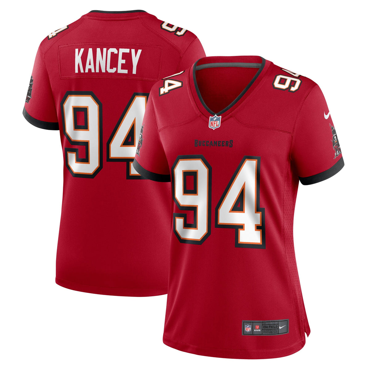 Calijah Kancey Tampa Bay Buccaneers red jersey