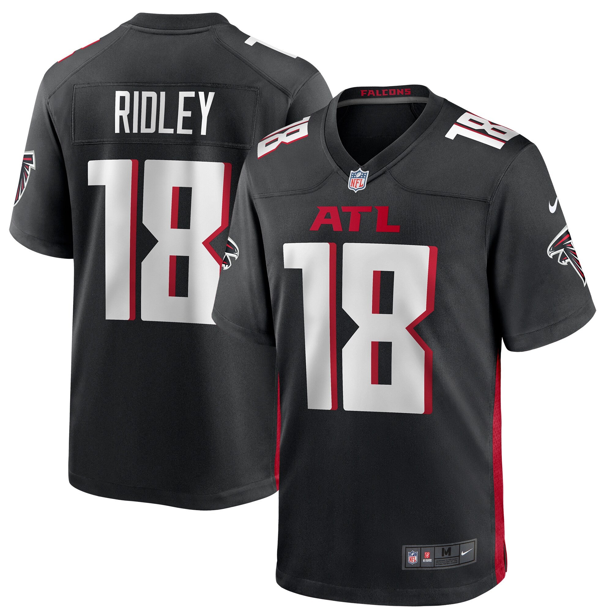 Calvin Ridley Atlanta Falcons black Game jersey