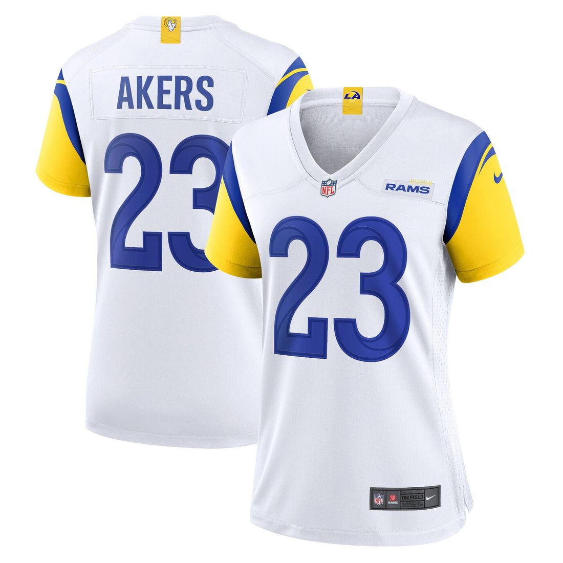 Cam Akers Los Angeles Rams white jersey