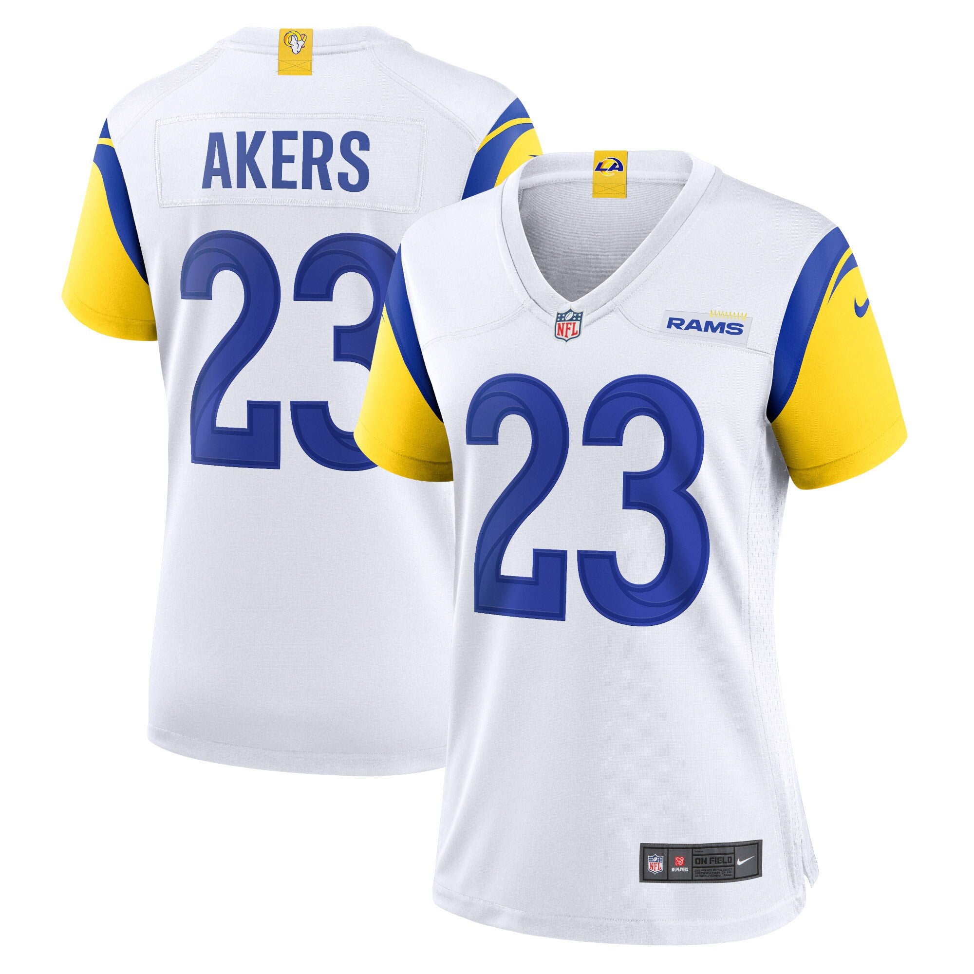 Cam Akers Los Angeles Rams white jersey