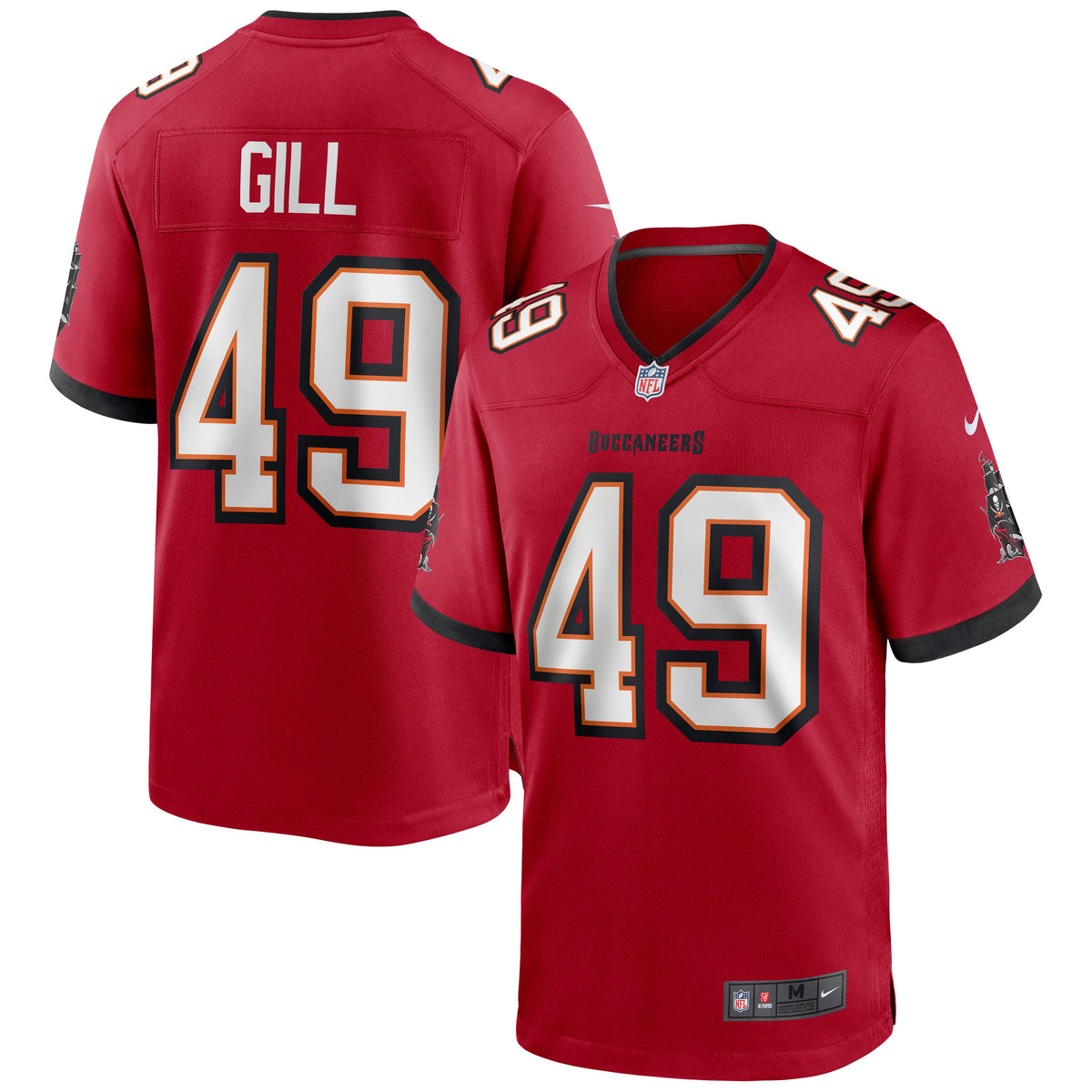 Cam Gill Tampa Bay Buccaneers red jersey