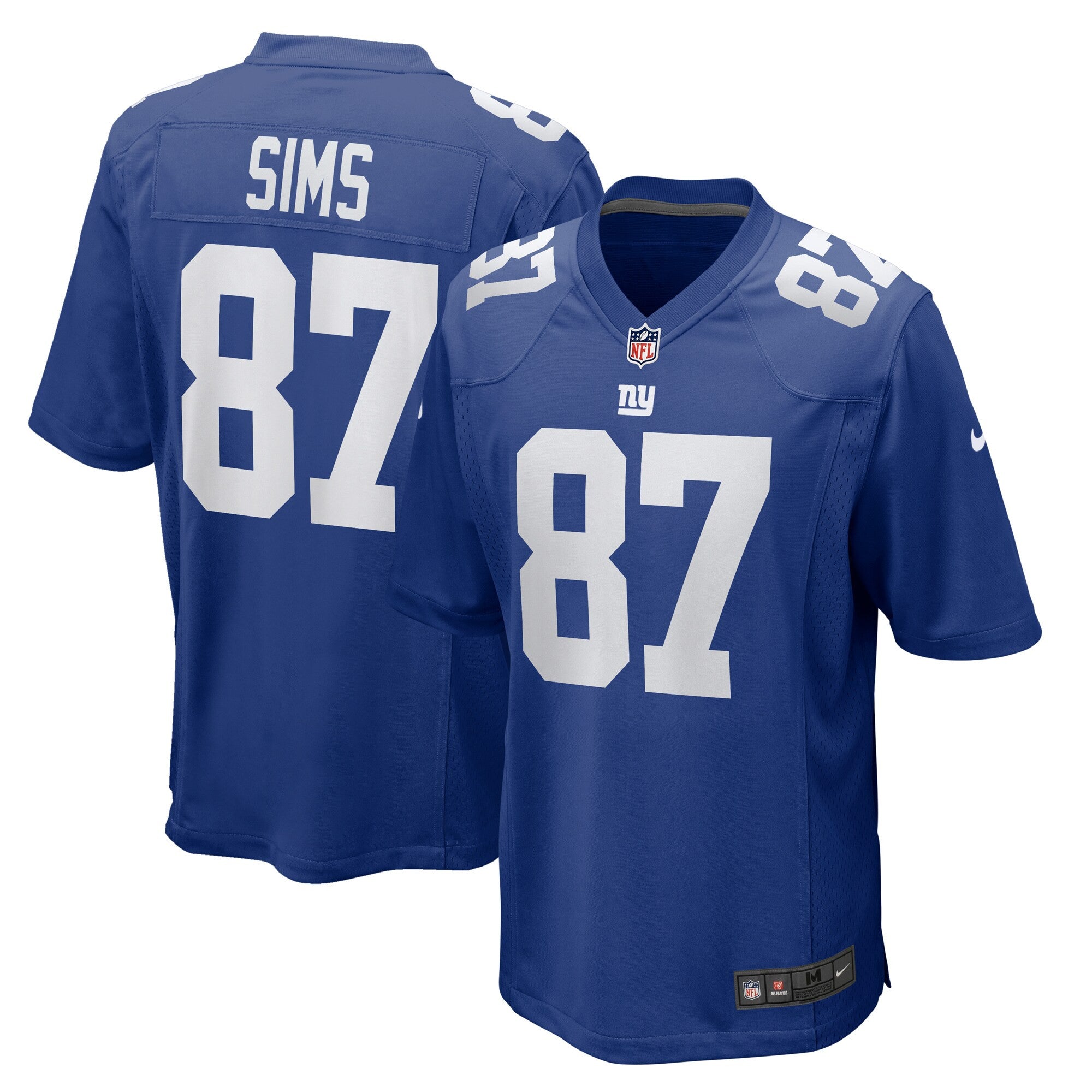 Cam Sims New York Giants royal jersey