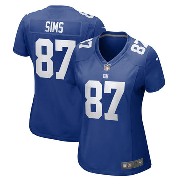 Cam Sims New York Giants royal jersey