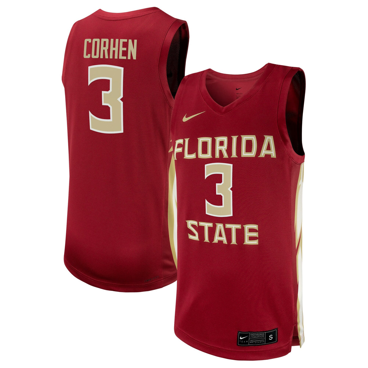 Cameron Corhen Garnet Florida State Seminoles jersey