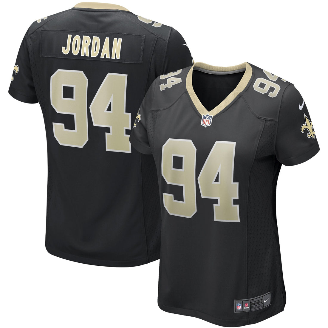 Cameron Jordan New Orleans Saints black jersey