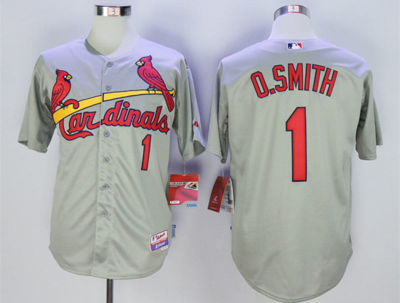 O.Smith St. Louis Cardinals grey jersey