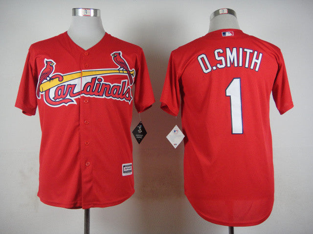 O.Smith St. Louis Cardinals red jersey