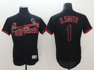 Ozzie Smith St. Louis Cardinals black jersey