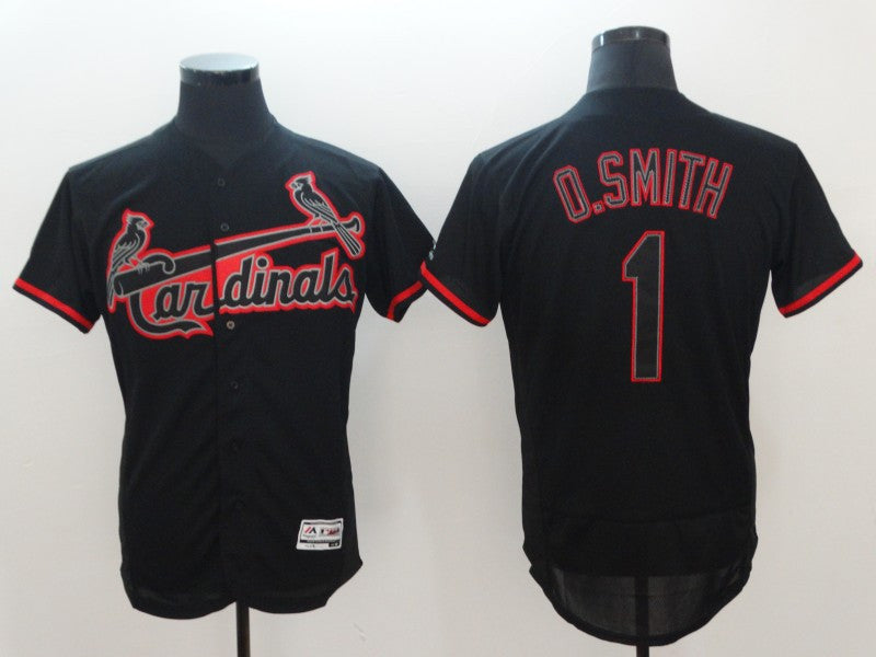 Ozzie Smith St. Louis Cardinals black jersey