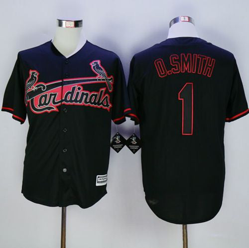 Ozzie Smith St. Louis Cardinals black Fashion jersey