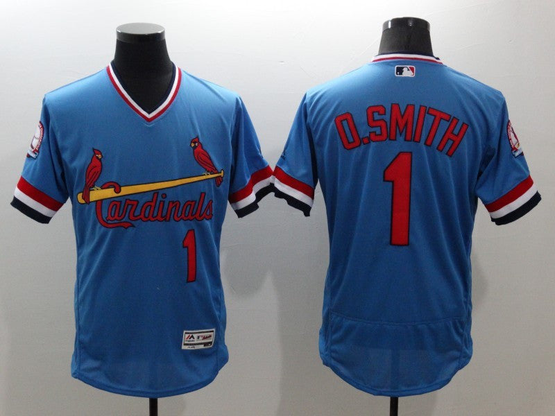 Ozzie Smith St. Louis Cardinals blue jersey