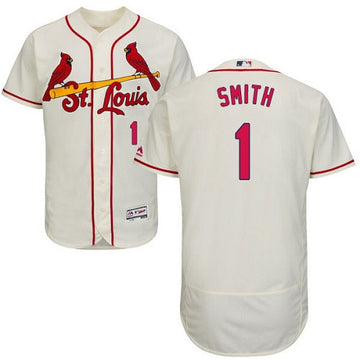 Ozzie Smith St. Louis Cardinals cream jersey