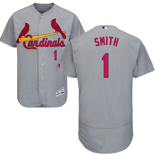 Ozzie Smith St. Louis Cardinals gray jersey
