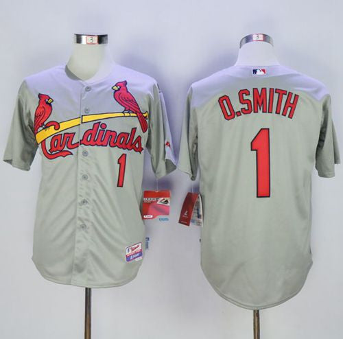 Ozzie Smith St. Louis Cardinals grey jersey