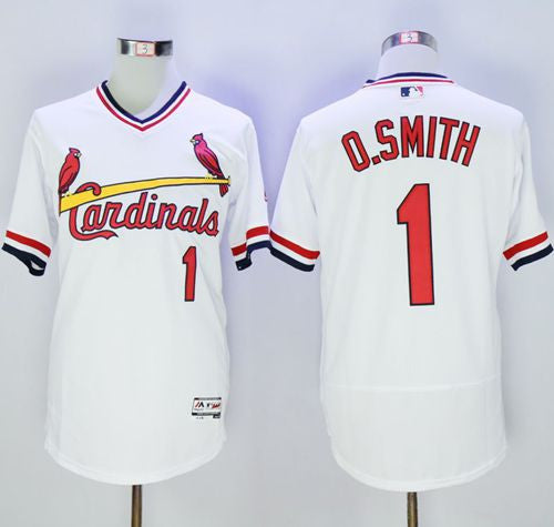 Ozzie Smith St. Louis Cardinals white Authentic jersey