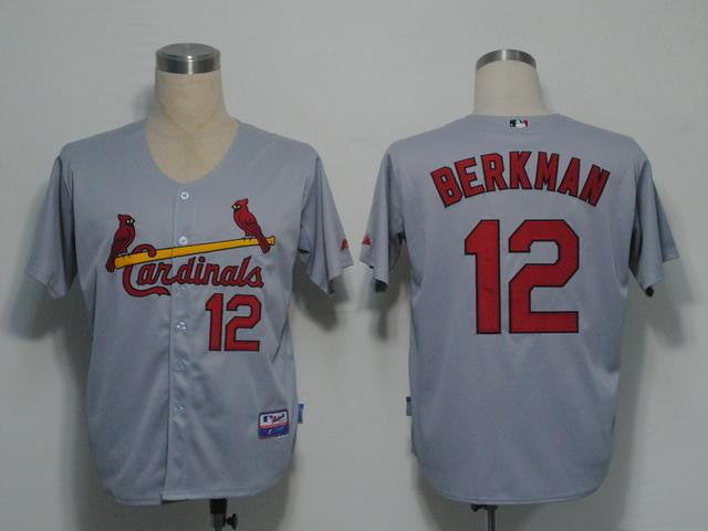 Berkman St. Louis Cardinals grey jersey