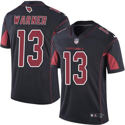 Kurt Warner Arizona Cardinals black Limited jersey