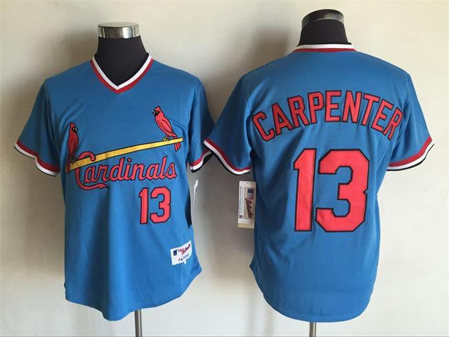 Matt Carpenter St. Louis Cardinals blue Throwback jersey