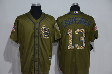 Matt Carpenter St. Louis Cardinals olive jersey