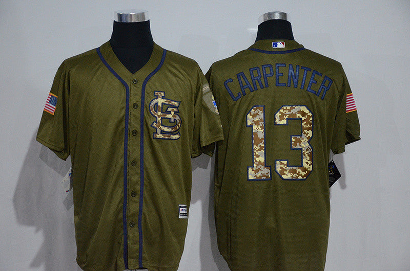 Matt Carpenter St. Louis Cardinals olive jersey
