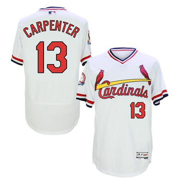 Matt Carpenter St. Louis Cardinals white Throwback jersey