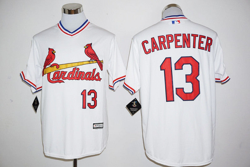 Matt Carpenter St. Louis Cardinals white Throwback jersey