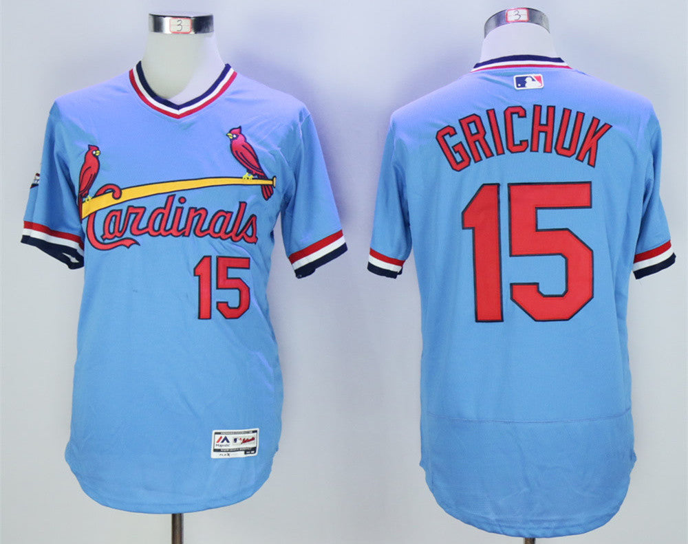 Randal Grichuk St. Louis Cardinals blue Throwback jersey