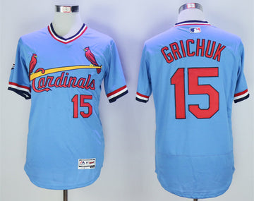 Randal Grichuk St. Louis Cardinals blue Throwback jersey