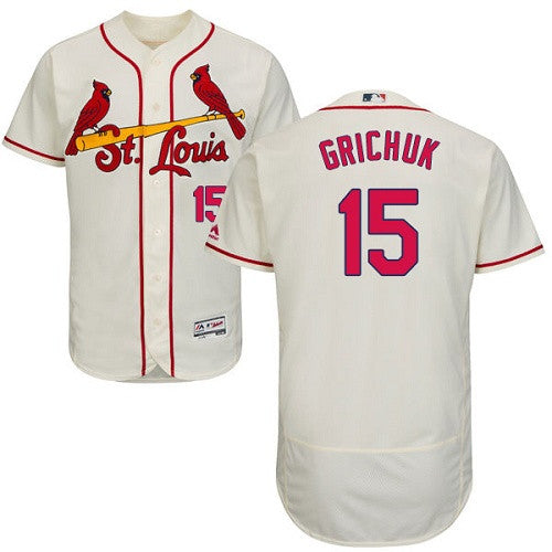 Randal Grichuk St. Louis Cardinals cream jersey