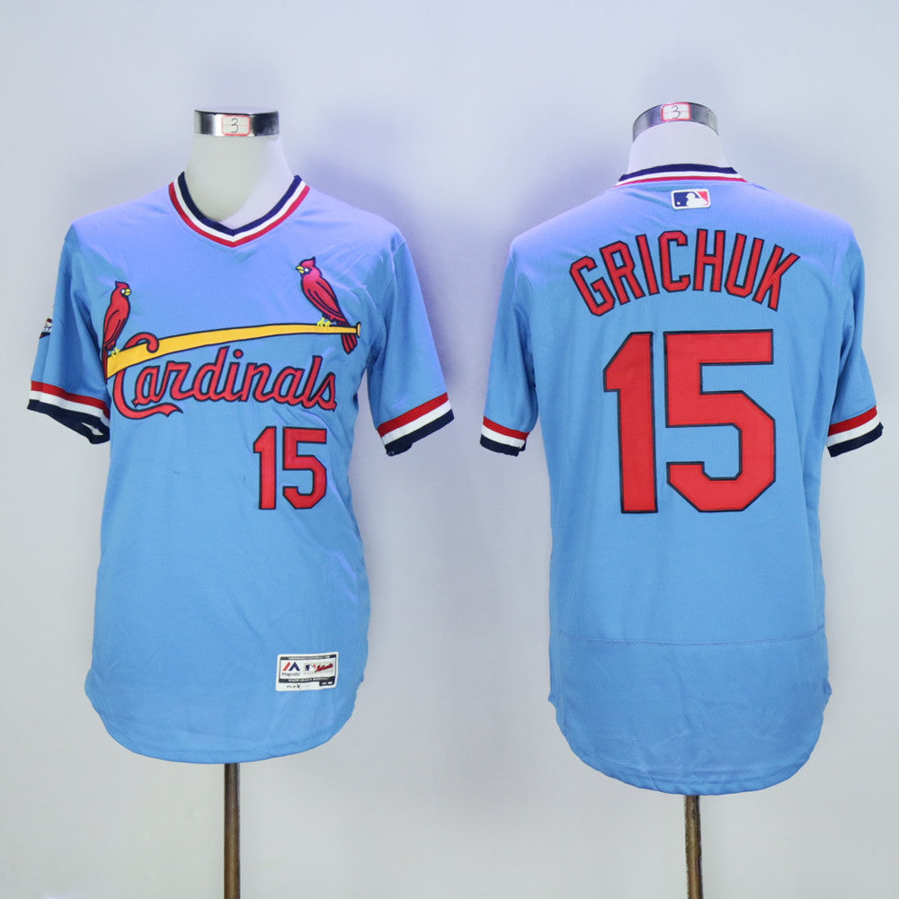 Randal Grichuk St. Louis Cardinals blue Cooperstown jersey