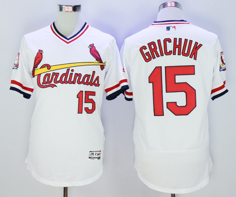 Randal Grichuk St. Louis Cardinals white Throwback jersey
