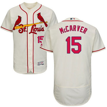 Tim McCarver St. Louis Cardinals cream jersey