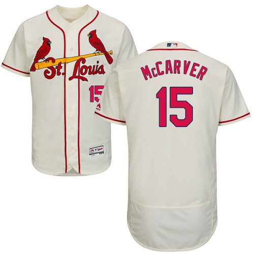 Tim McCarver St. Louis Cardinals cream jersey