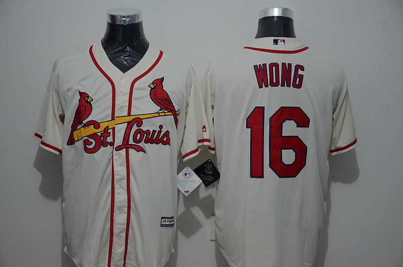 Kolten Wong St. Louis Cardinals cream jersey