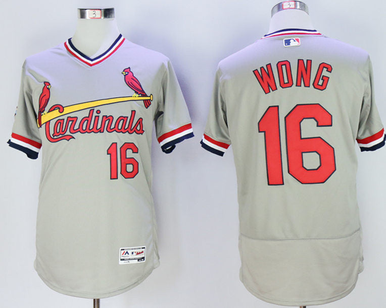 Kolten Wong St. Louis Cardinals grey jersey