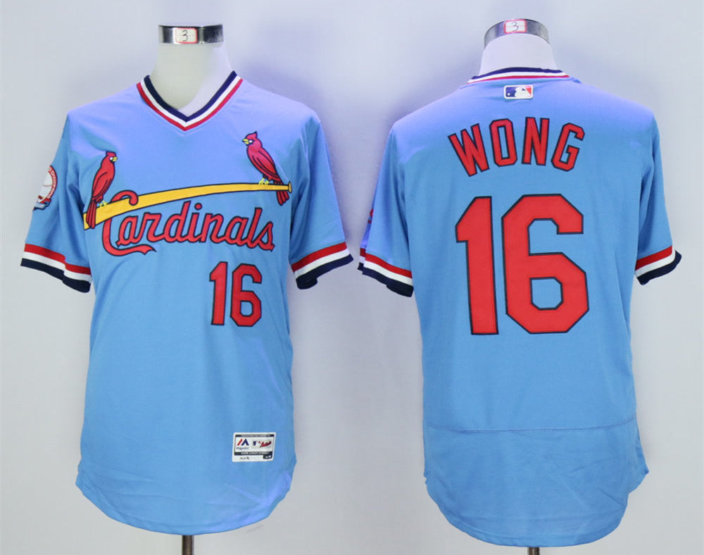 Kolten Wong St. Louis Cardinals blue Cooperstown jersey