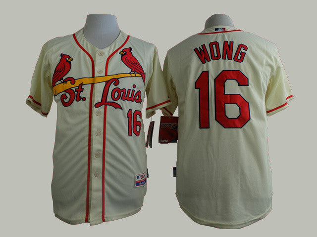 Wong St. Louis Cardinals cream jersey