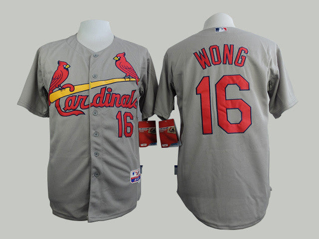 Wong St. Louis Cardinals grey jersey