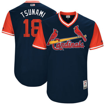 Carlos Martinez Tsunami Majestic St. Louis Cardinals navy jersey