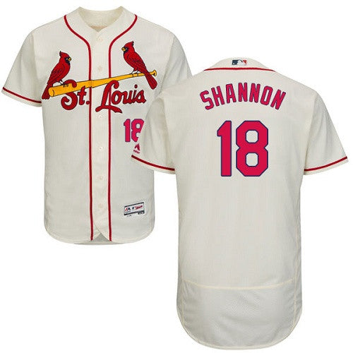 Mike Shannon St. Louis Cardinals cream jersey