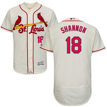 Mike Shannon St. Louis Cardinals cream jersey