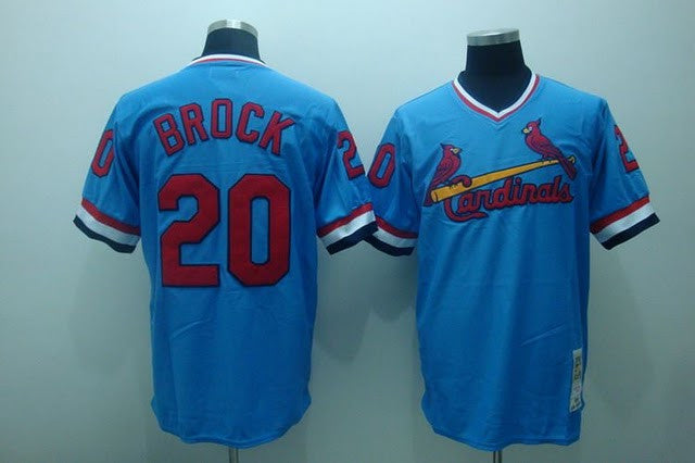 Brock St. Louis Cardinals blue jersey