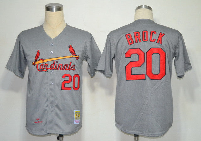 Brock St. Louis Cardinals grey jersey