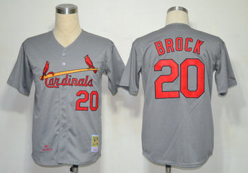 Brock St. Louis Cardinals grey jersey