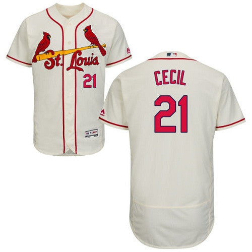 Brett Cecil St. Louis Cardinals cream jersey