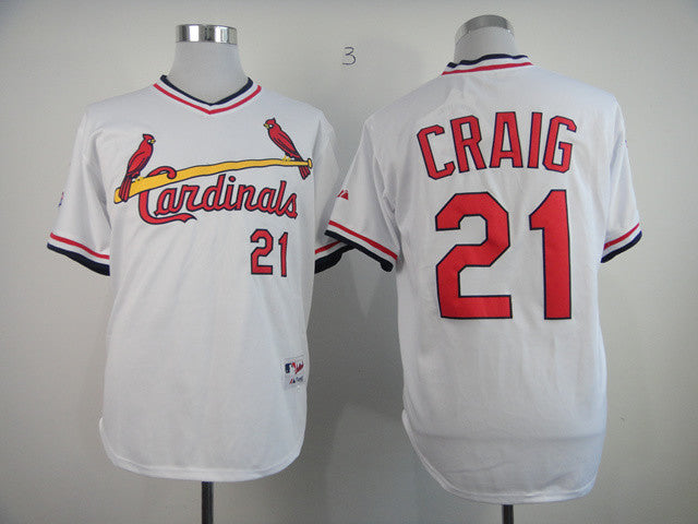 Craig St. Louis Cardinals white Throwback jersey