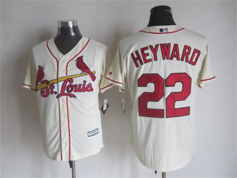 Jason Heyward St. Louis Cardinals cream jersey