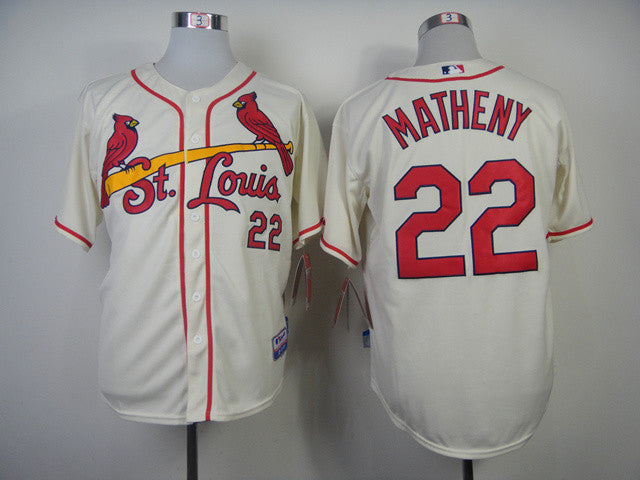 Matheny St. Louis Cardinals cream jersey